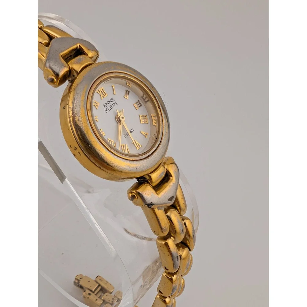 Anne Klein Swiss Watch‎ Women 22mm Gold Case 6.5